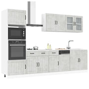 Set Mobili da Cucina 7 pz Lucca Grigio Cemento in Truciolato 3314745