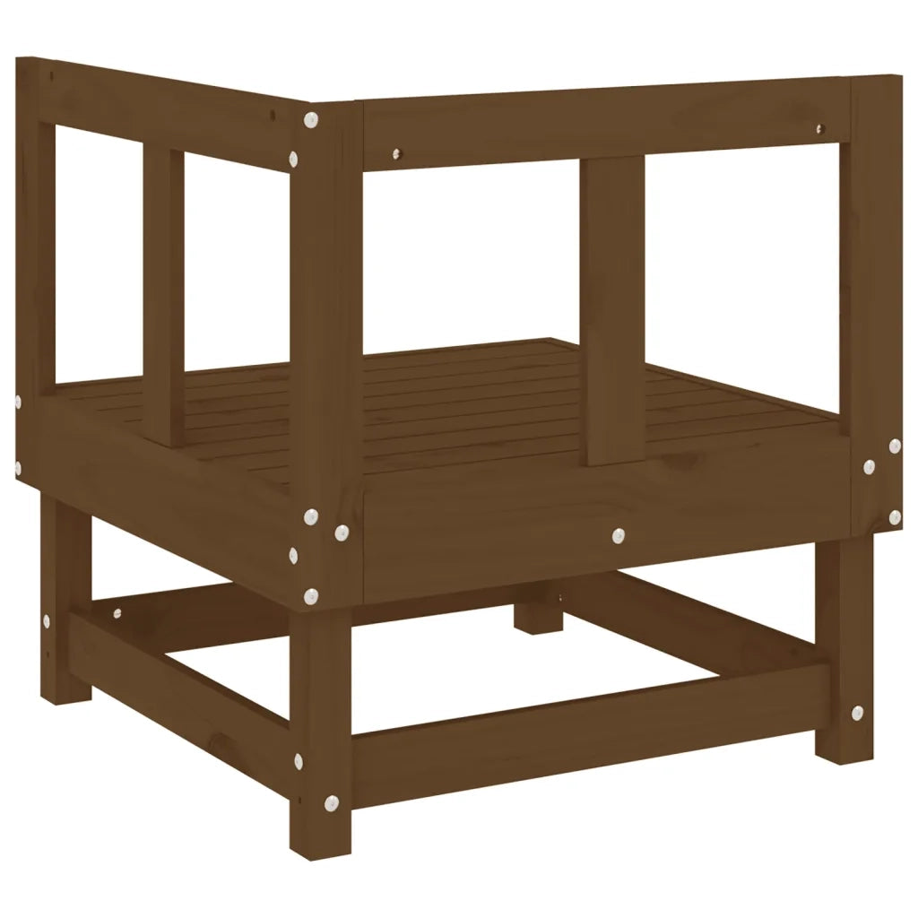 Divani Angolari da Giardino 2pz Ambra in Legno Massello di Pino 825397
