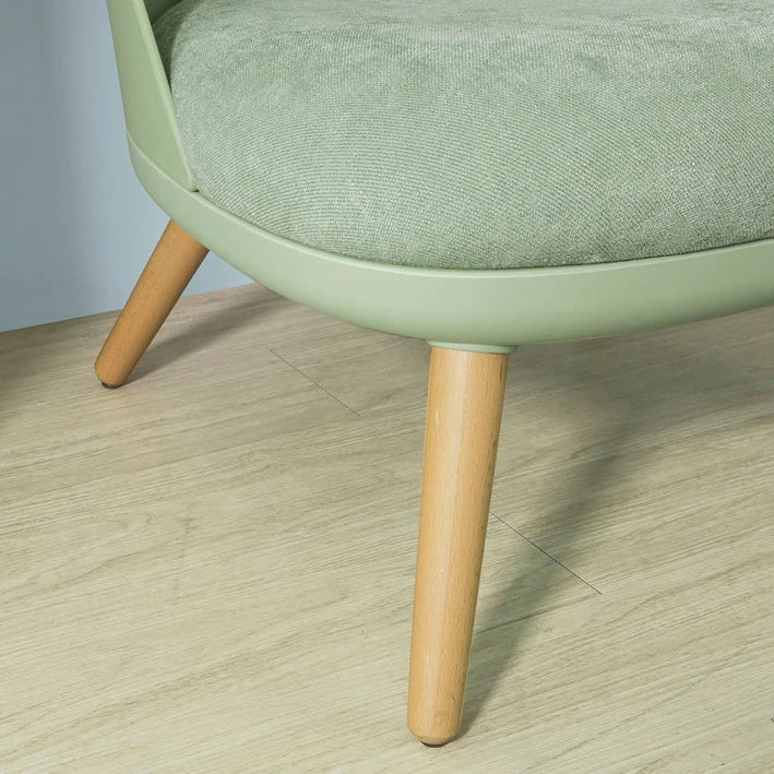 Poltrona Relax Imbottita con poggiapiedi Poltrona e Pouf Verde, scandinave Verde FST63-GR