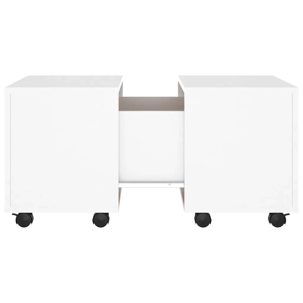 Tavolino da Salotto Bianco 60x60x38 cm in Truciolato cod mxl 10416