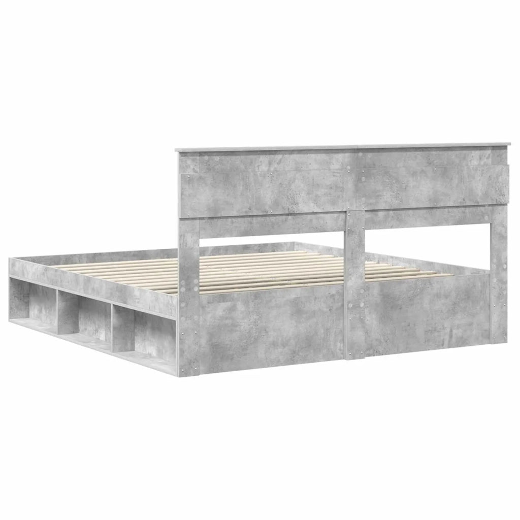Struttura del letto Calcestruzzo 180 x 200 cm Pino massello 3409730