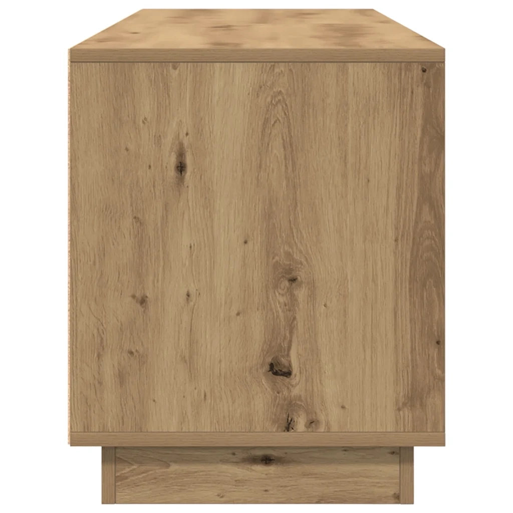 vidaXL Mobile Porta TV con Luci LED Rovere Artigianale 160,5x41x50 cm