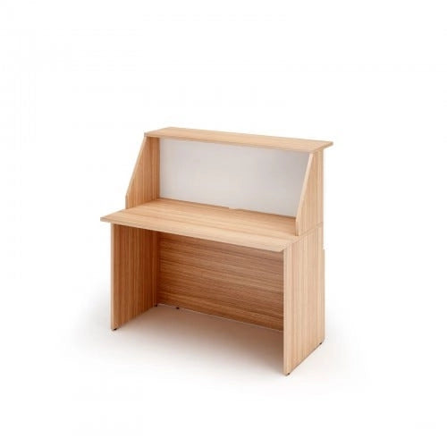 Composizione reception in melaminico ad angolo per ufficio cm. 396x156x117h