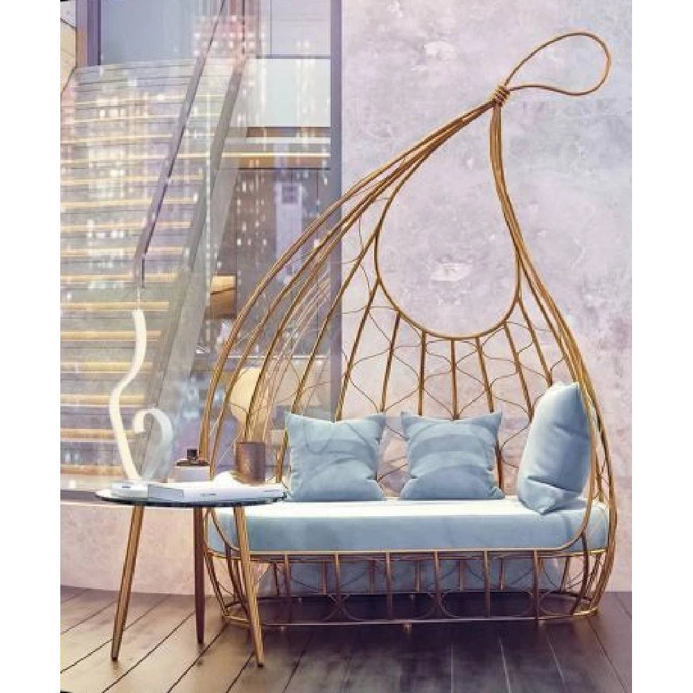 Trade Shop - Lume Da Comodino Ad Onda Design Moderno 10 W Lampada Tavolo Abatjour 39x15 Luce -