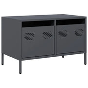 Mobile TV multimediale mensola TV credenza TV adatto per sala da pranzo soggiorno camera da letto 68 x 39 x 43,5 cm acciaio laminato a freddo antracite 02_0026400