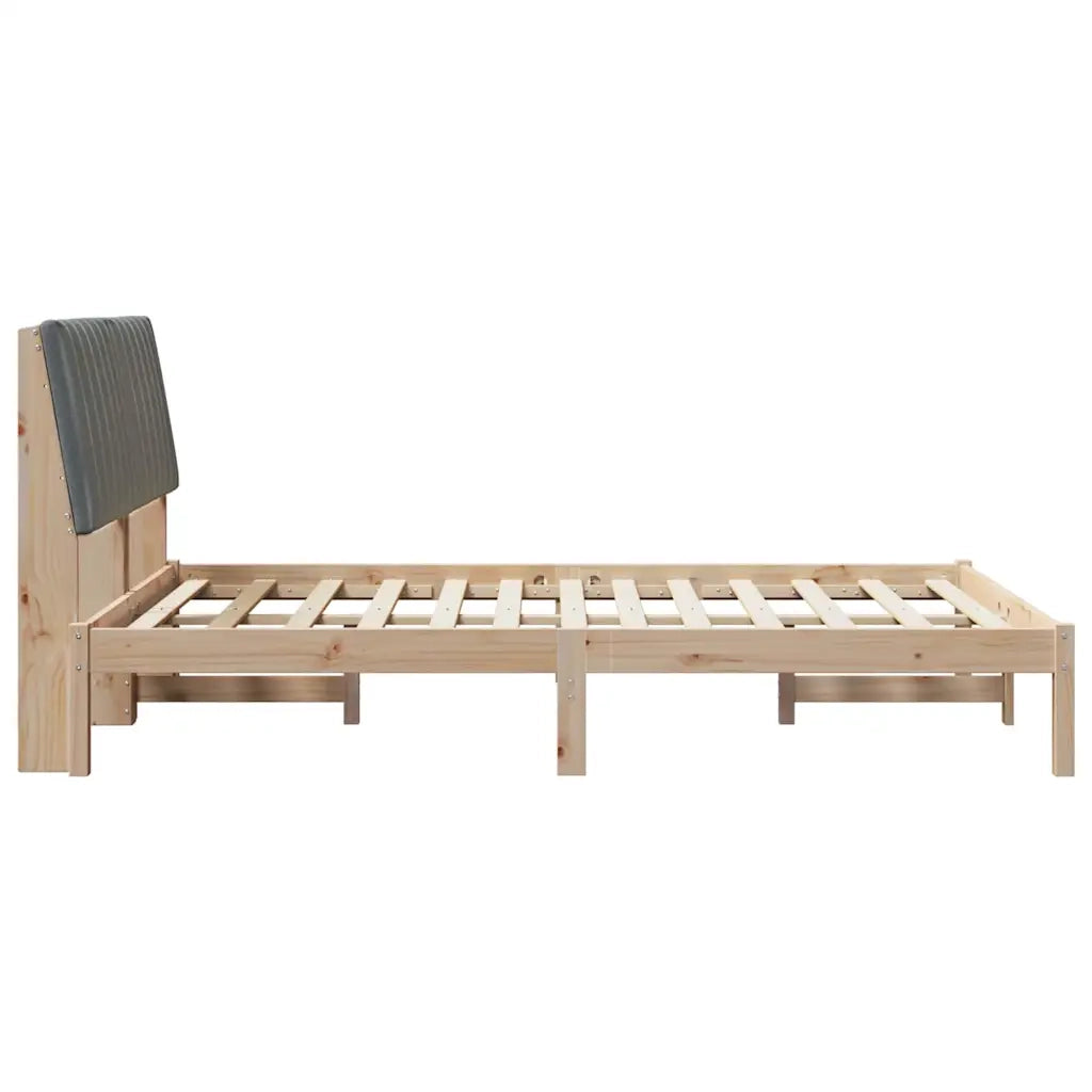 Struttura del letto Marrone 135 x 190 cm Pino massello 878900