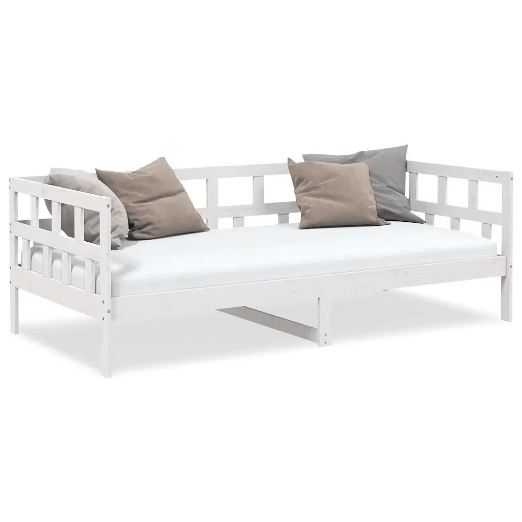 Dormeuse Bianca in Legno Massello di Pino 90x190 cm 820218