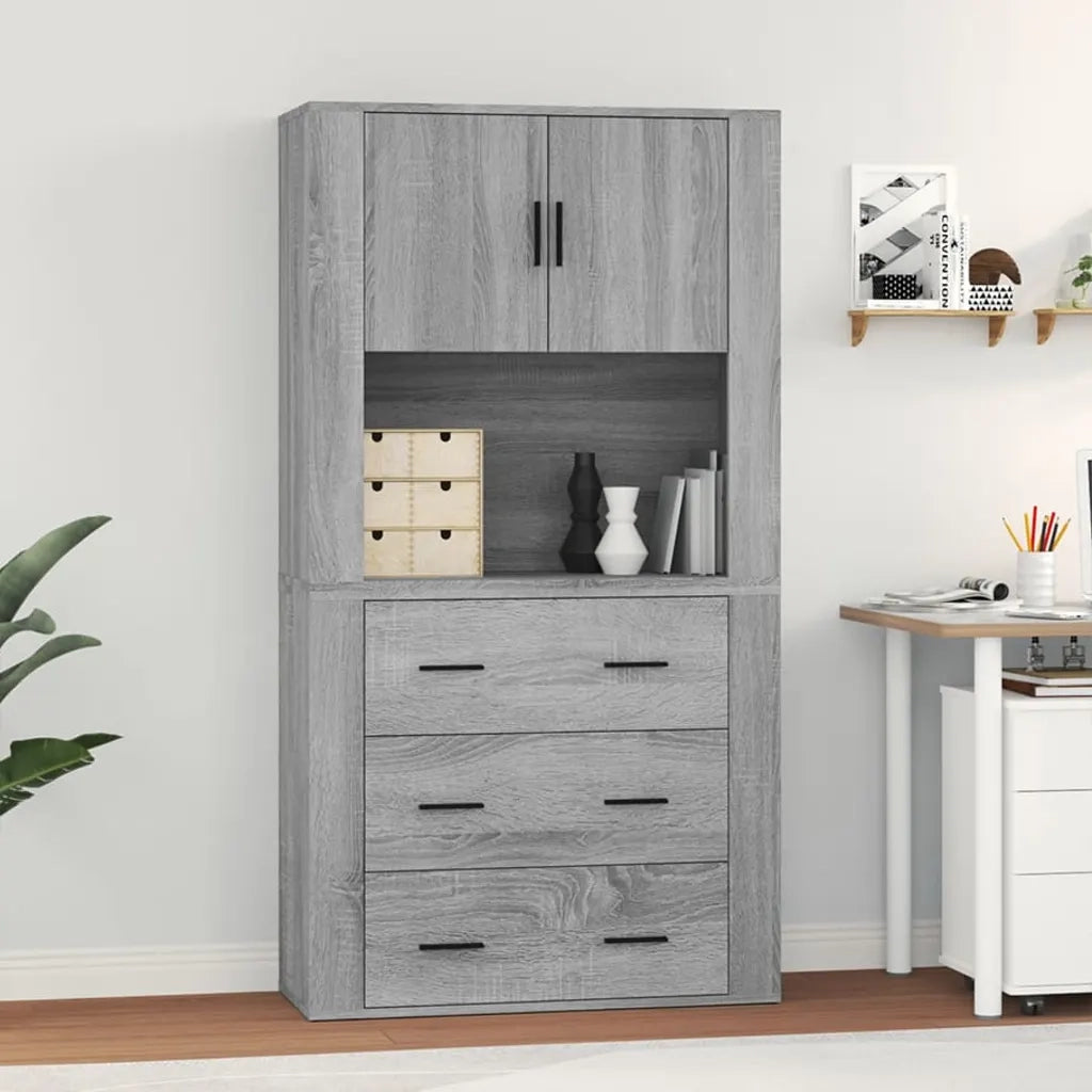 Credenza Grigio Sonoma in Legno Multistrato 3185389
