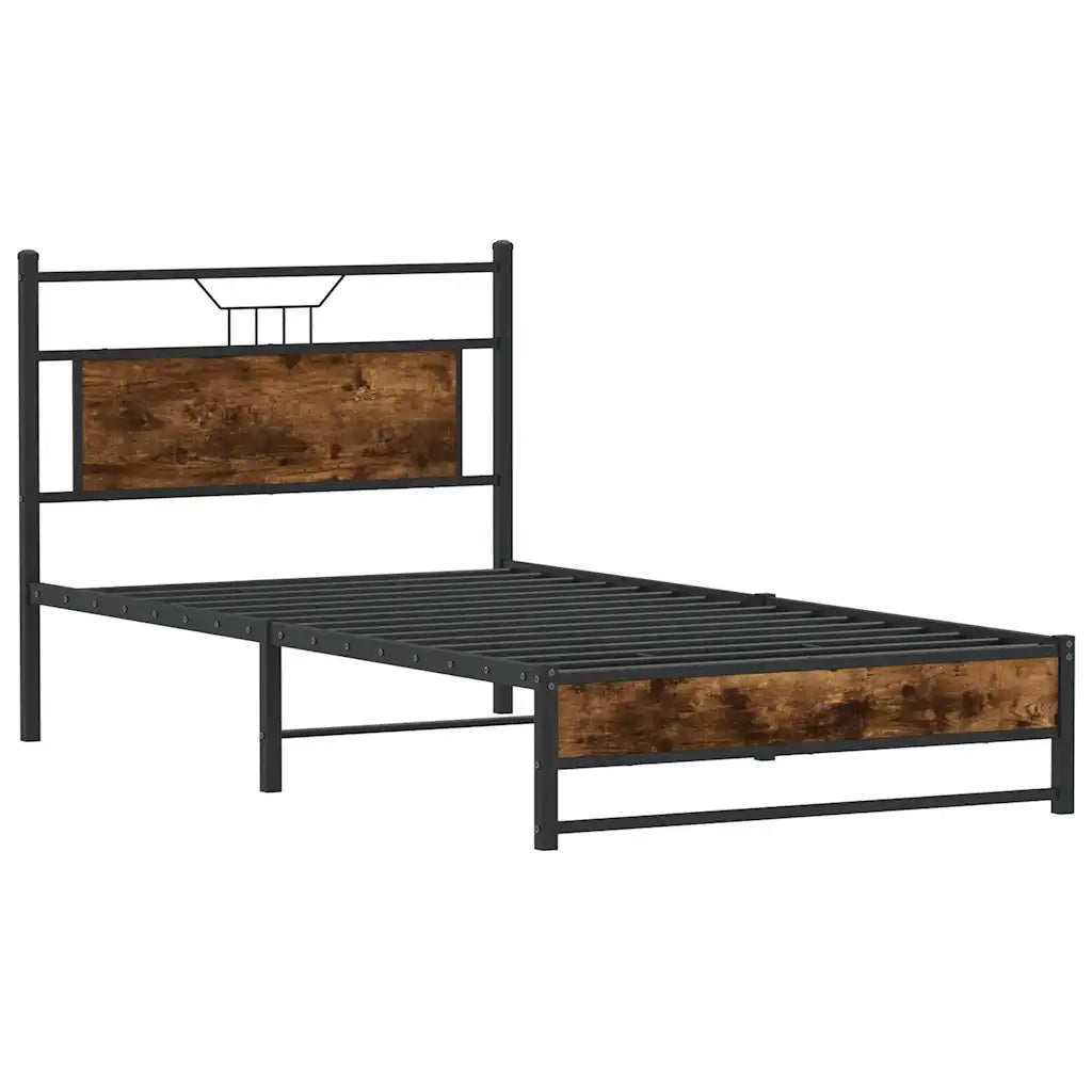 Giroletto senza Materasso Rovere Fumo 100x200 cm in Truciolato 4106903