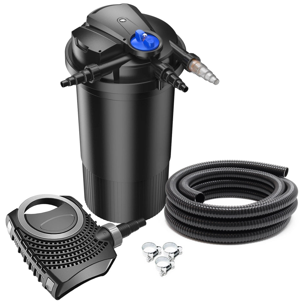 Set filtrante per laghetto CPA-15000 fino a 30000l UVC 18W Pompa NEO8000 Tubo