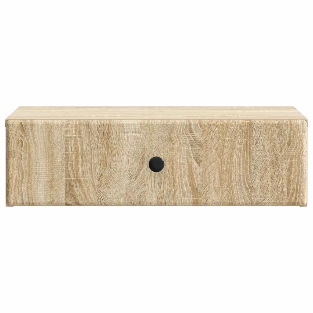 Tavolino da Parete Laterale Rovere Sonoma 59 x 34,5 x 17 cm