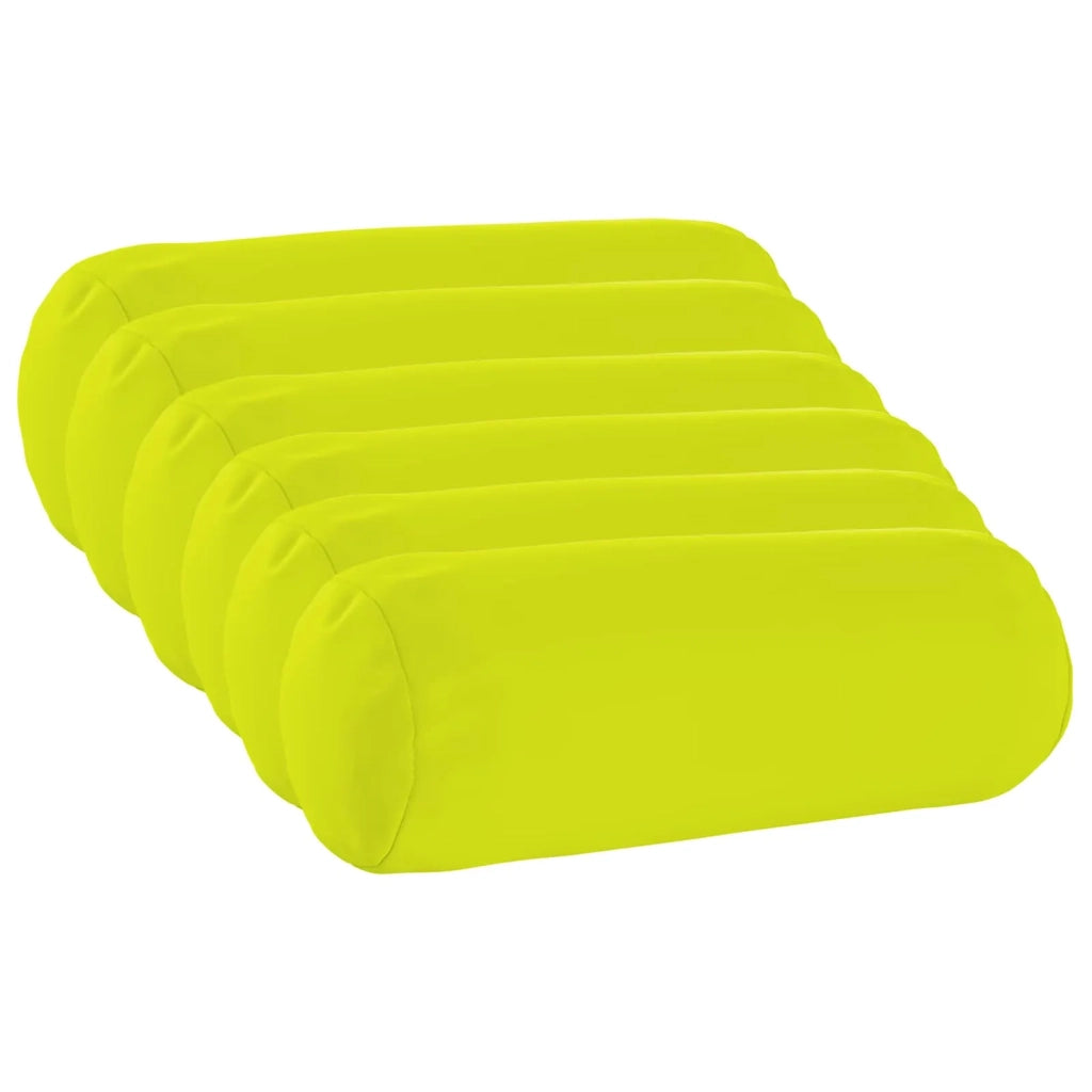 Federa 6 pcs HEERLEN Verde brillante. Ø 15 x 40 cm Poliestere 923316