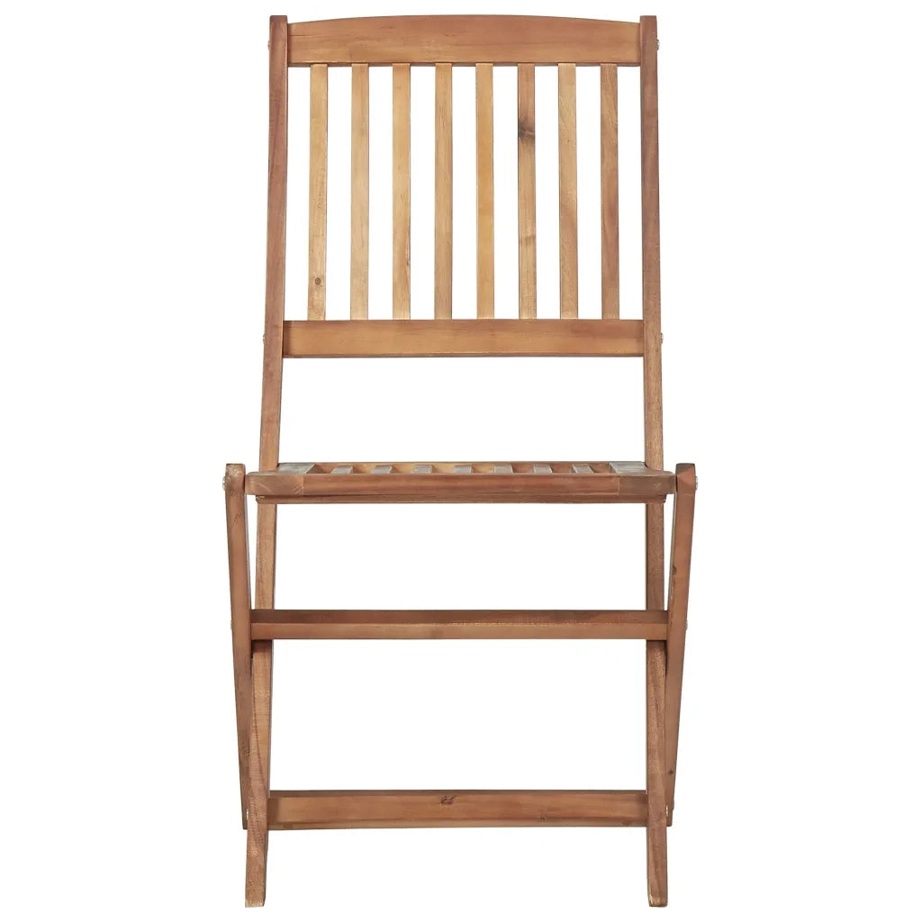 Sedie da Giardino Pieghevoli 6 pz con Cuscini Massello Acacia 3065511