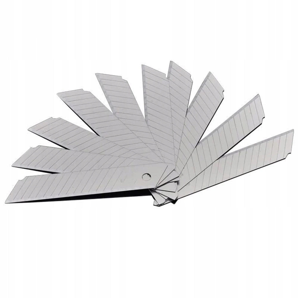 Lame di Ricambio per Cutter 18mm – Alta Precisione e Durata | 10 Pezzi | Compatibile con la Maggior Parte dei Cutter