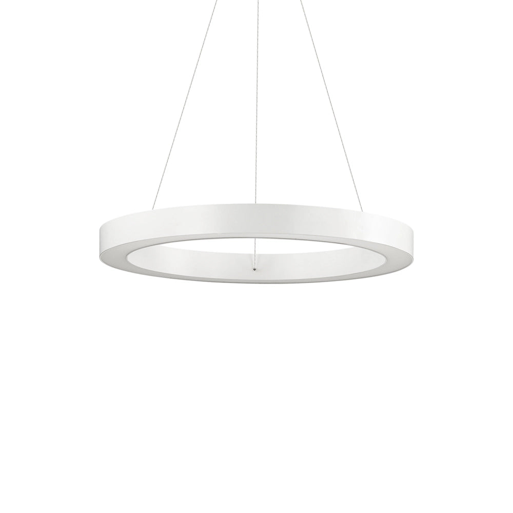 Sospensione Moderna Oracle Alluminio-Plastiche Bianco Led 28W 3000K D50Cm