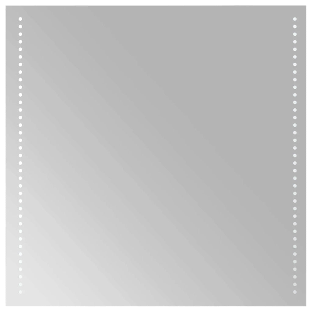 Specchio da bagno LED Trasparente 60 x 60 cm vetro temperato 42045771