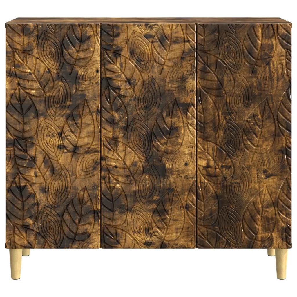 Credenza Rovere Fumo 89 x 34,5 x 80 cm Legno ingegnerizzato