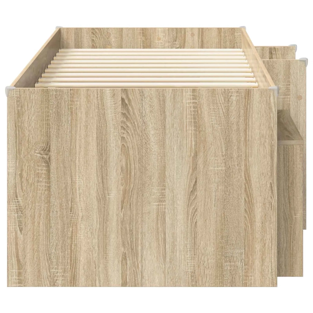 Struttura Letto Loft con Mobile 3 pz Rovere Sonoma 3423432