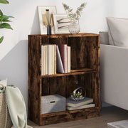 Libreria Rovere Fumo 60x24x76 cm in Legno Multistrato 815084