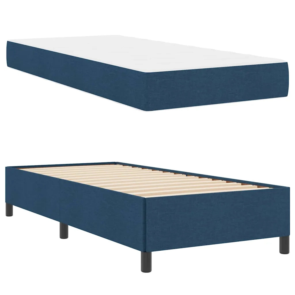 Letto a molle Blu 100 x 200 cm Tessuto 3398842