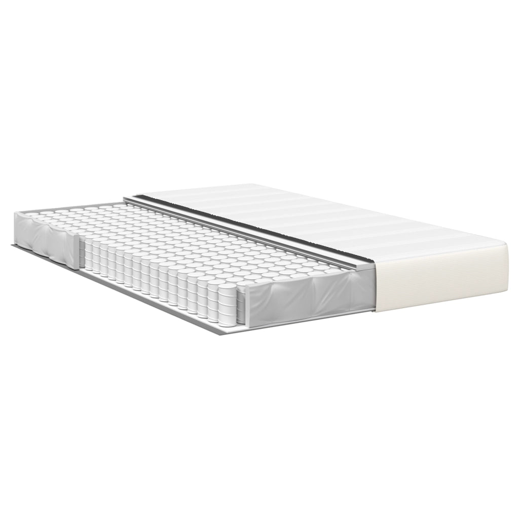 Materasso a Molle Insacchettate  Crema Medio 140x200x20 cm Tessuto