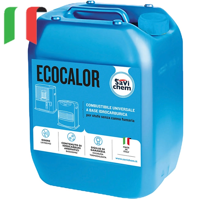 Combustibile per Stufe Liquido Savichem Ecocalor 18 litri TAPPO BLU Idrocarburico