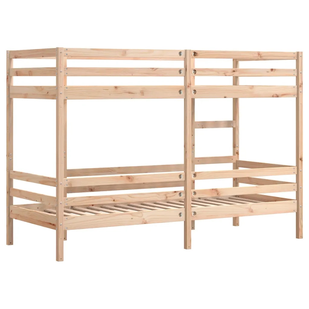 Letto a Castello senza Materasso 90x190 cm Legno di Pino