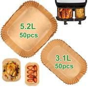 100 pezzi di carta per frittura ad aria per serie Airfryer 3000, 8,3 L, carta per frittura ad aria per Dual Easy Fry 5,2/3,1 L, accessori per frittura ad aria