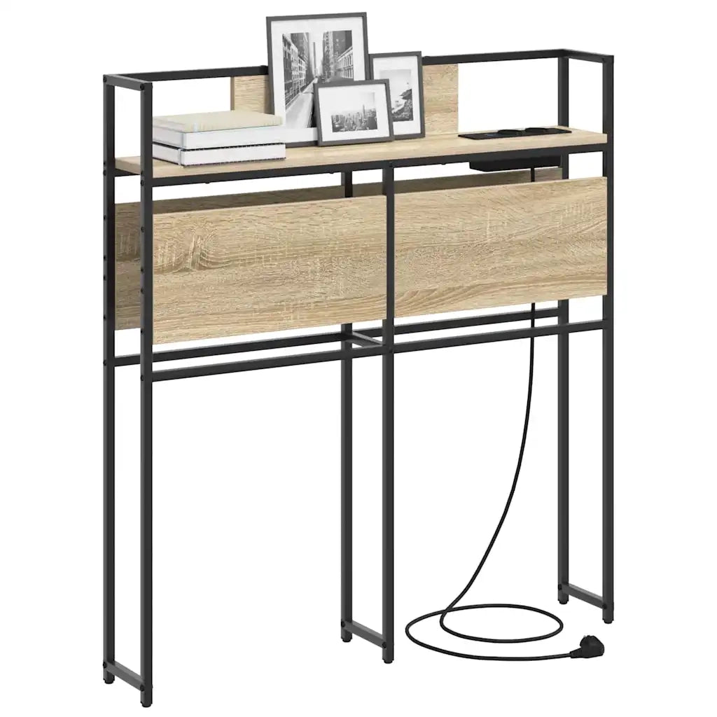 vidaXL Testata contenitore rovere sonoma 80 cm Legno multistrato