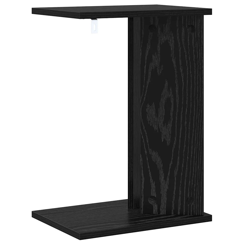 Tavolino Rovere Nero 35 x 25 x 50 cm Legno multistrato 891185