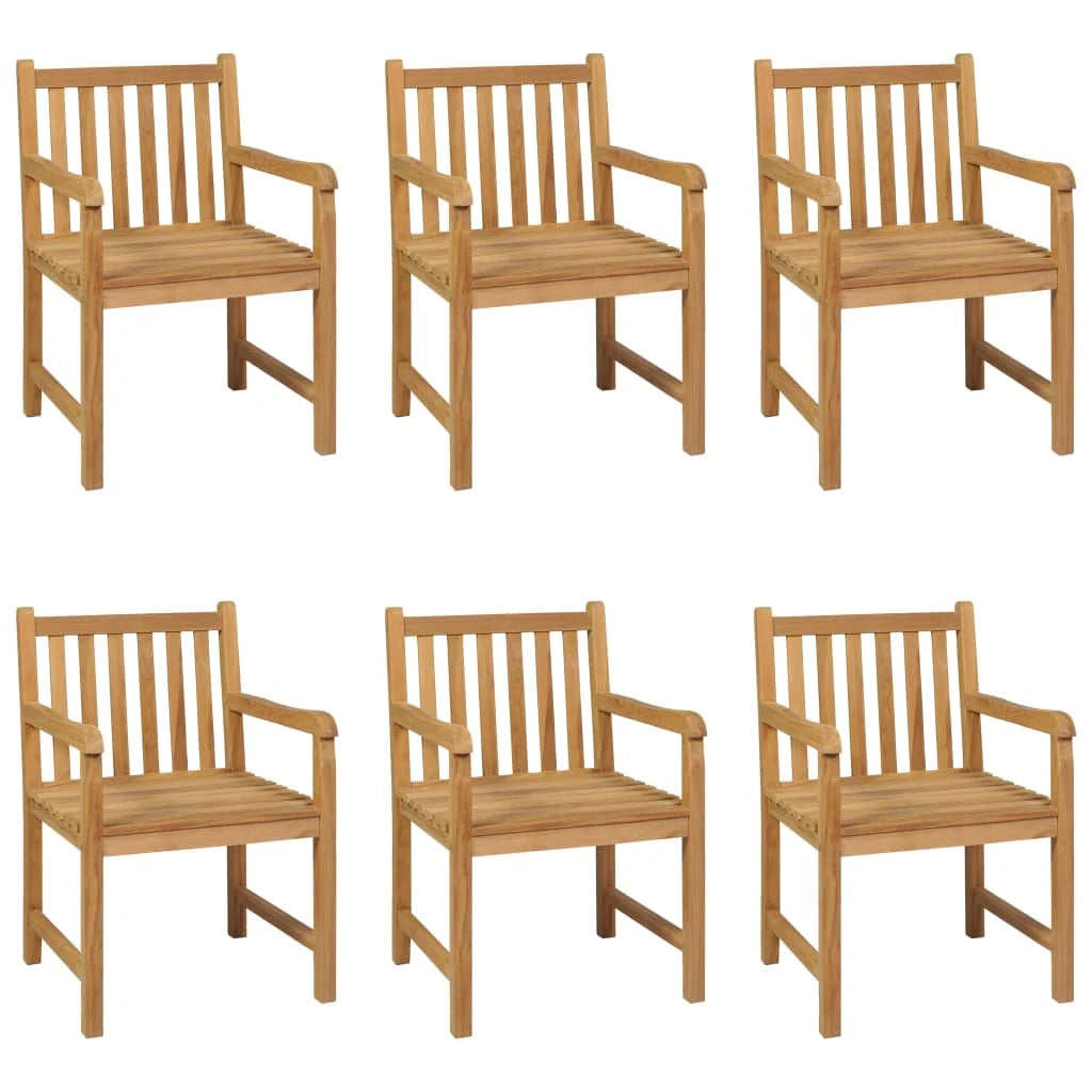 Set da pranzo da giardino per esterni da 7 pezzi in legno massello di teak 02_0013943