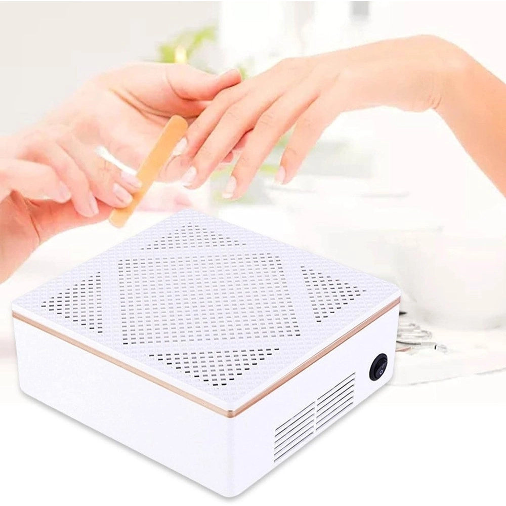Trade Shop - Aspiratore Per Unghie Con Filtro Riutilizzabile Salone Per Manicure Aspirapolvere -