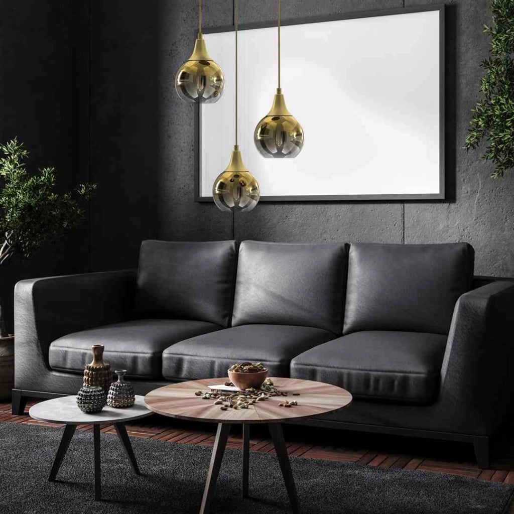 Lampadario a sospensione Milagro Monte MLP8403 oro 3 luci Ø22