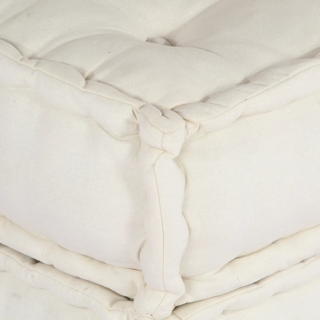 Pouf Modulare Crema 70x70x36 in Tessuto