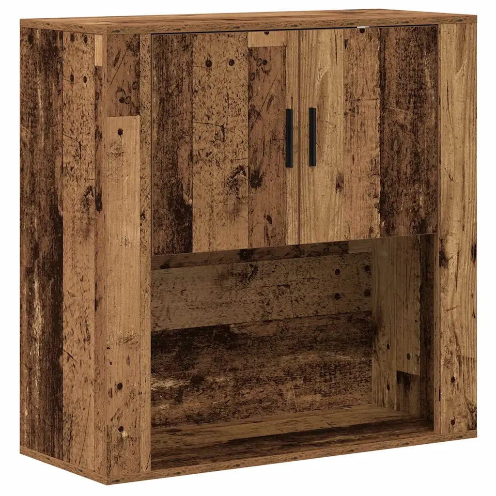 Armadietto a muro con lo scaffale Legno vecchio 80 x 33 x 80 cm 862114