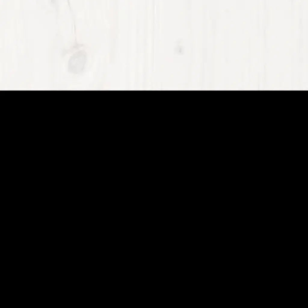 Giroletto Bianco in Legno Massello di Pino 160x200 cm cod mxl 64269