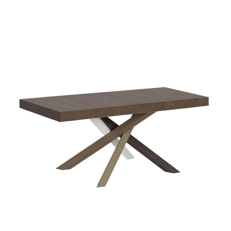 Tavolo allungabile 90x140/244 cm Volantis Premium telaio gambe 4 colori (C) - Noce
