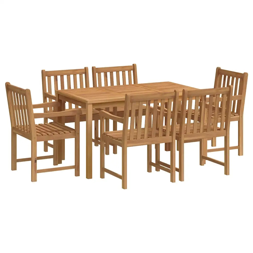 Set da Pranzo per Esterni 7 pz in Legno Massello di Teak cod mxl 35351