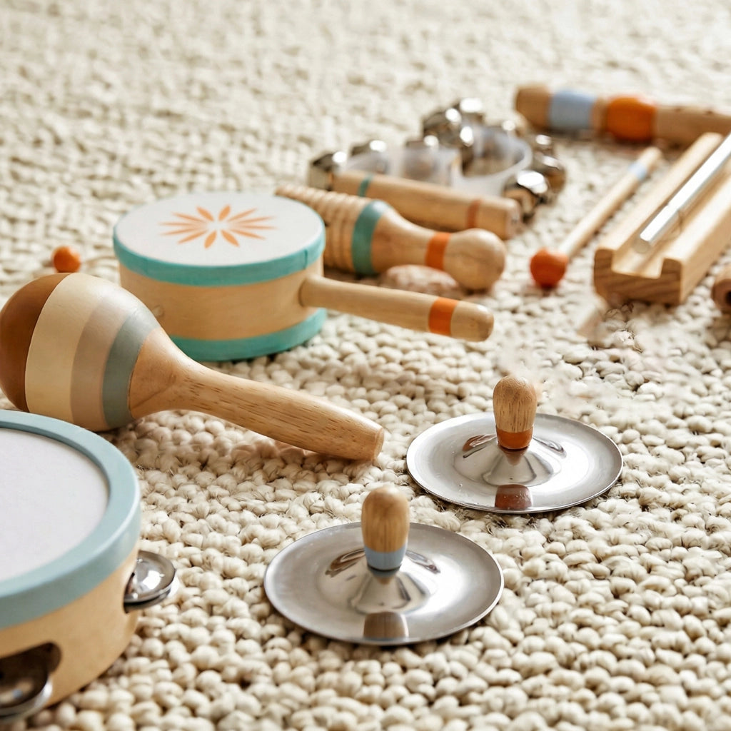 Set Strumenti Musicali Bambini in Legno Montessori ¨C zephmum ¨C 10 Pezzi