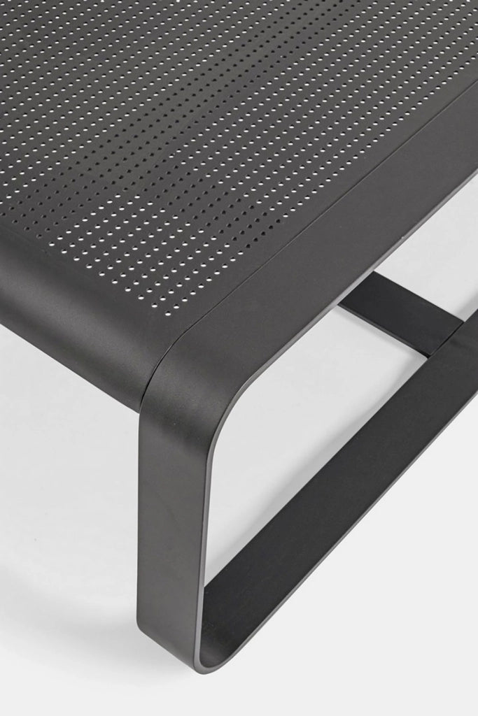 Tavolino da Esterno 105x62x38h cm in Alluminio Merrigan Antracite