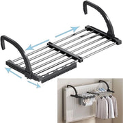 Riscaldatore 64-110cm, stendibiancheria, stendibiancheria a scomparsa, balcone, asciugatrice a scomparsa, 6,6m lunghezza di corda per asciugare, stendibiancheria multifunzionale, stendibiancheria a torre, parapetto balcone