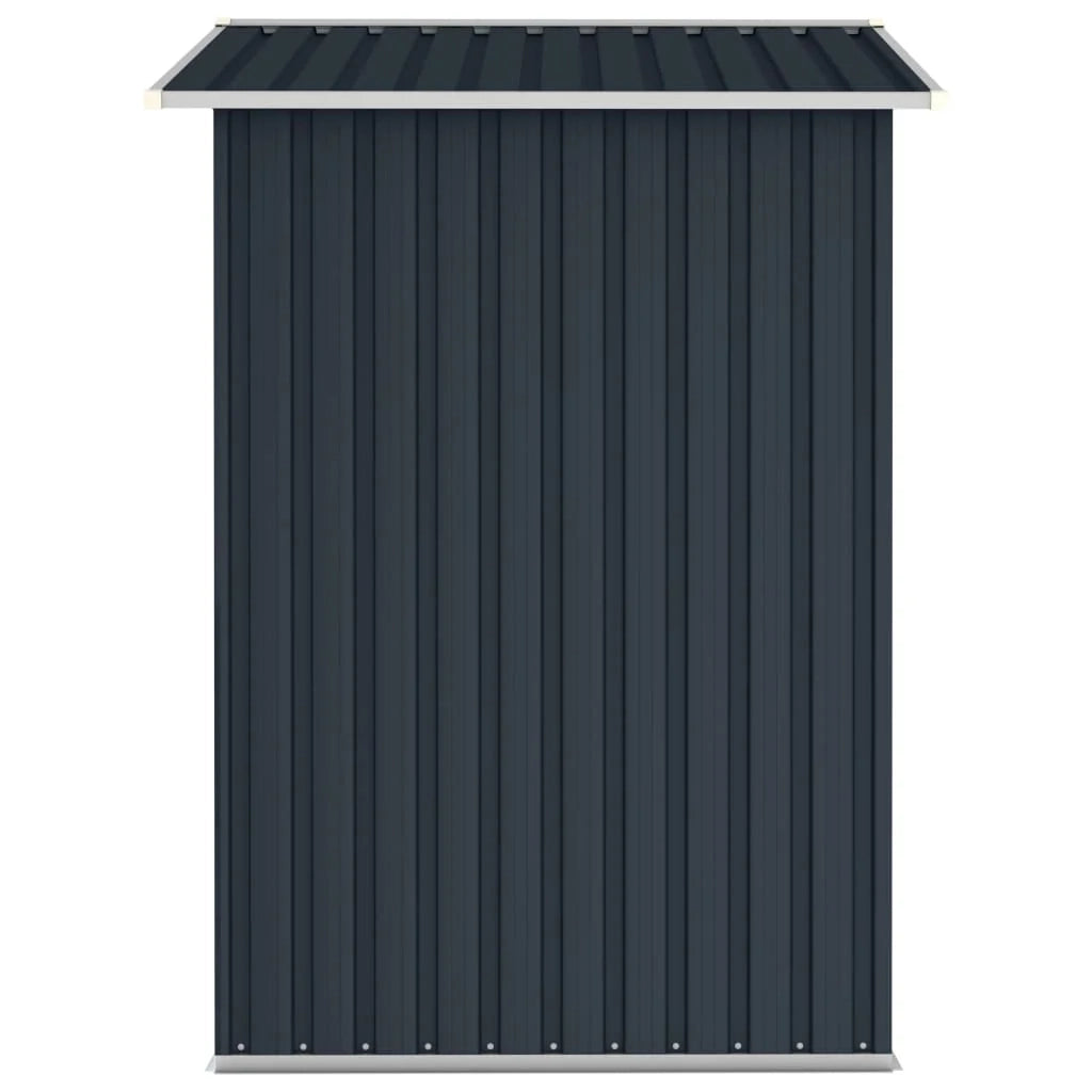 Casetta da giardino cabina ripostiglio casetta da esterno robusta casetta per attrezzi 205 x 129 x 183 cm acciaio zincato antracite 02_0022207