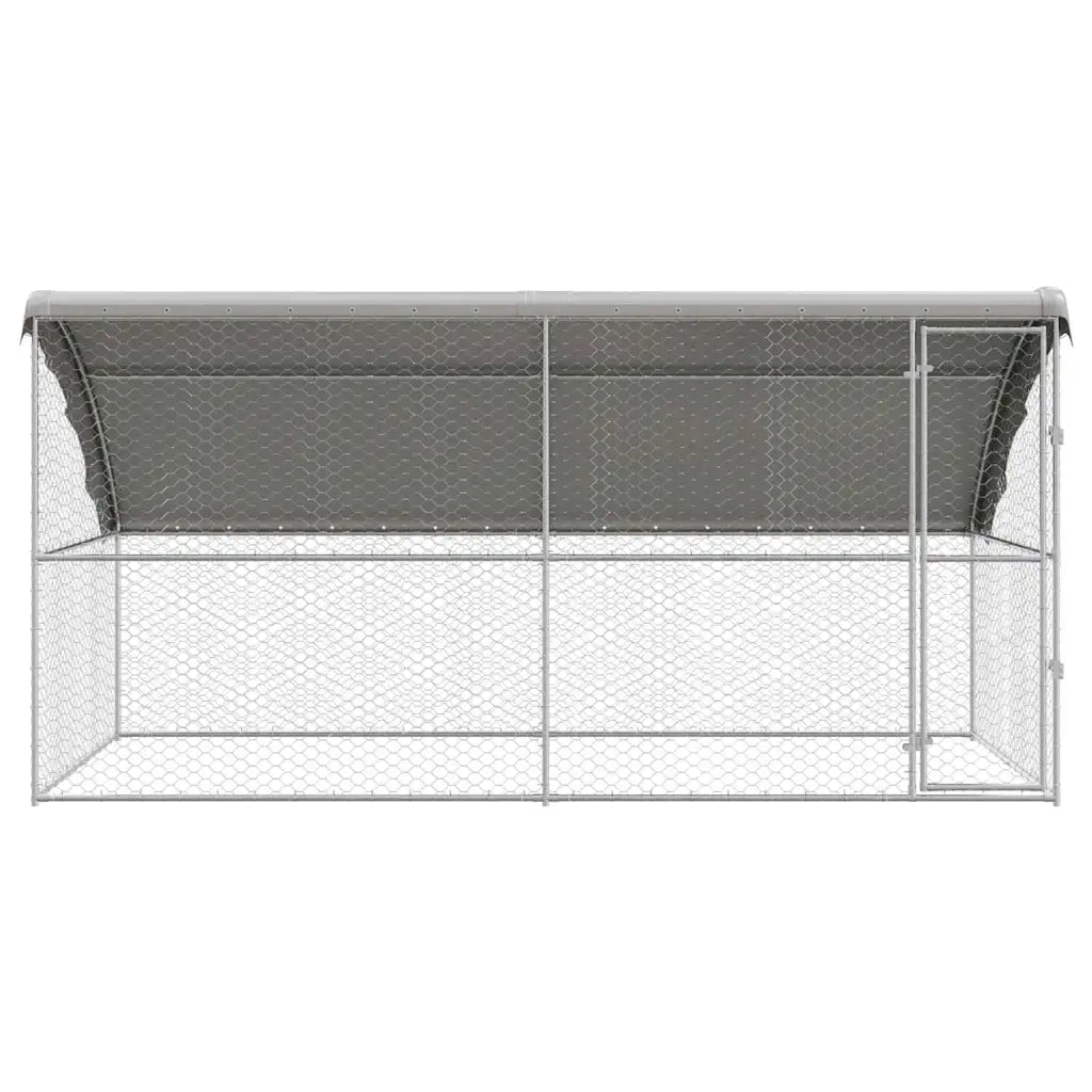 Cuccia per cani 2 pcs Argento 4 x 2 x 2 m Acciaio zincato 3368328