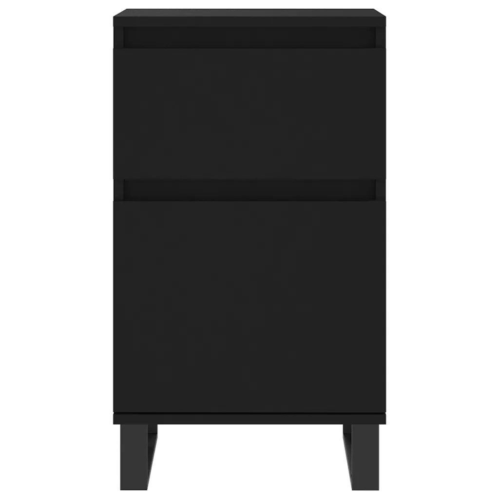 Credenze 2 pz | Madia | Buffet da pranzo | Armadio da pranzo Nere 40x35x70 cm in Legno Multistrato