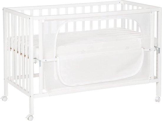 Letto supplementare per bambini - 60 x 120 cm - Bianco verniciato - Co Sleeper