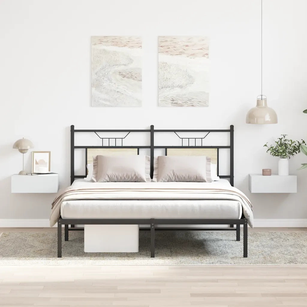 Comodini Pensili 2pz Bianchi 40x30x15 cm in Legno Multistrato 800307