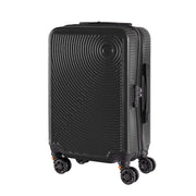 Trolley Bagaglio Mano Rigido 54x33x22 Piccolo Ultraleggero Valigia In Abs Con 4 Ruote Rimovibili Manico Chiusura Di Sicurezza Per Compagnie Low Cost Economy Zaino Da Viaggio Nero
