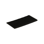 Antiscivolo antivibrazione in gomma nera 35x70 mm. spessore 2,5 mm. 4 pz.