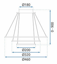 Lampada Led G040-3cp Black