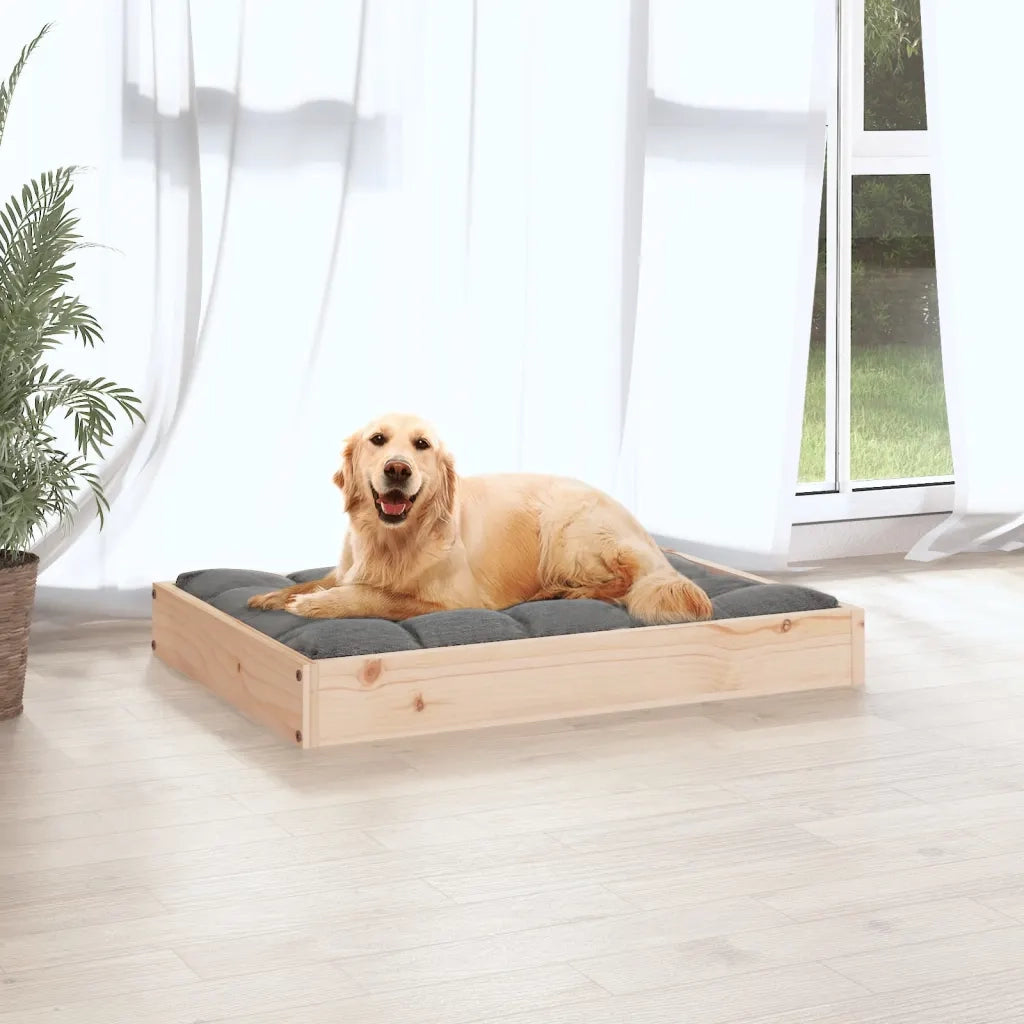 Cuccia per Cani 71,5x54x9 cm in Legno Massello di Pino cod mxl 39790